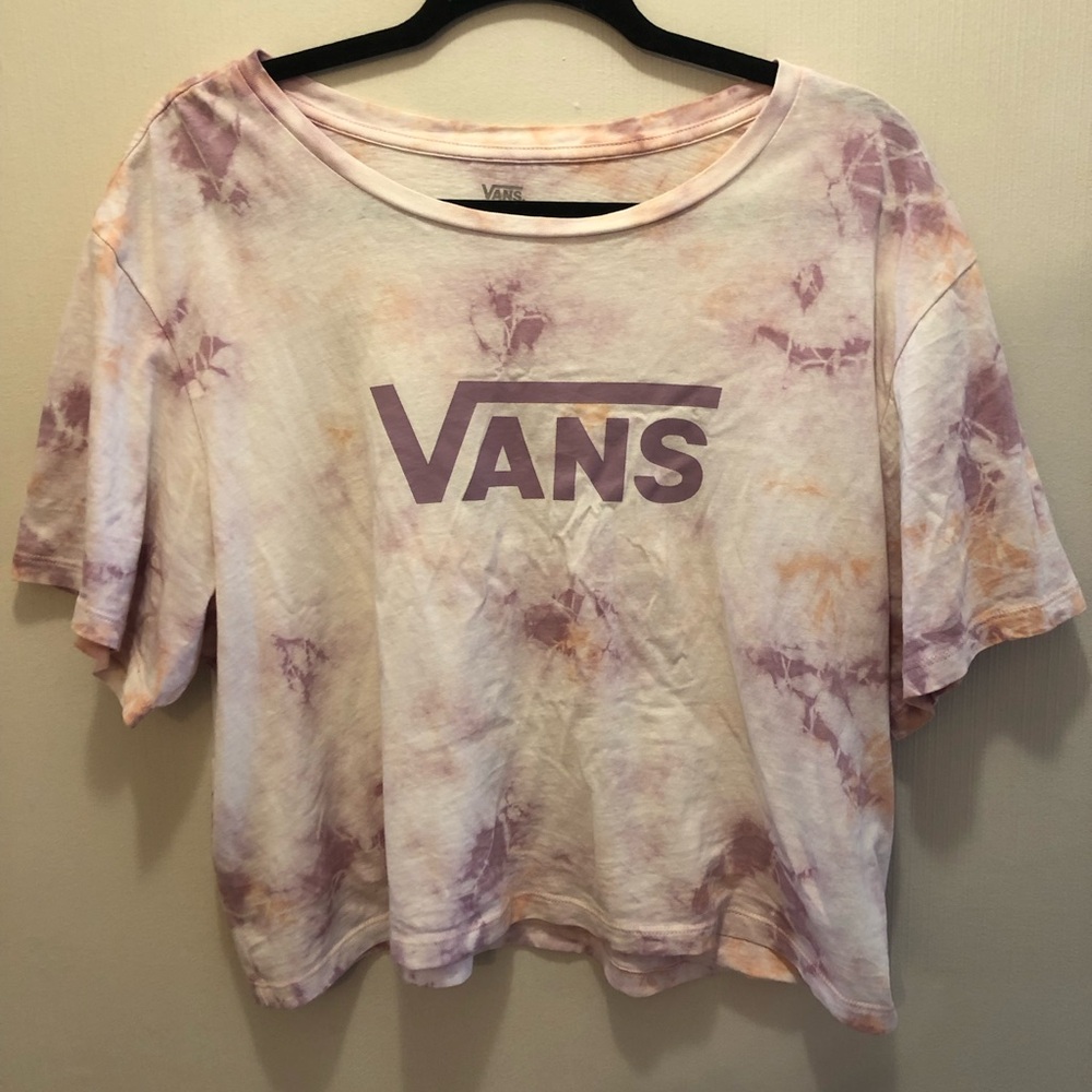 Vans Purple Crop Tee Relaxed Fit